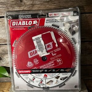 NIP DIABLO 12” Aluminum/Plastics Mitre Saw Blade - 96 Tooth for Medium Aluminum